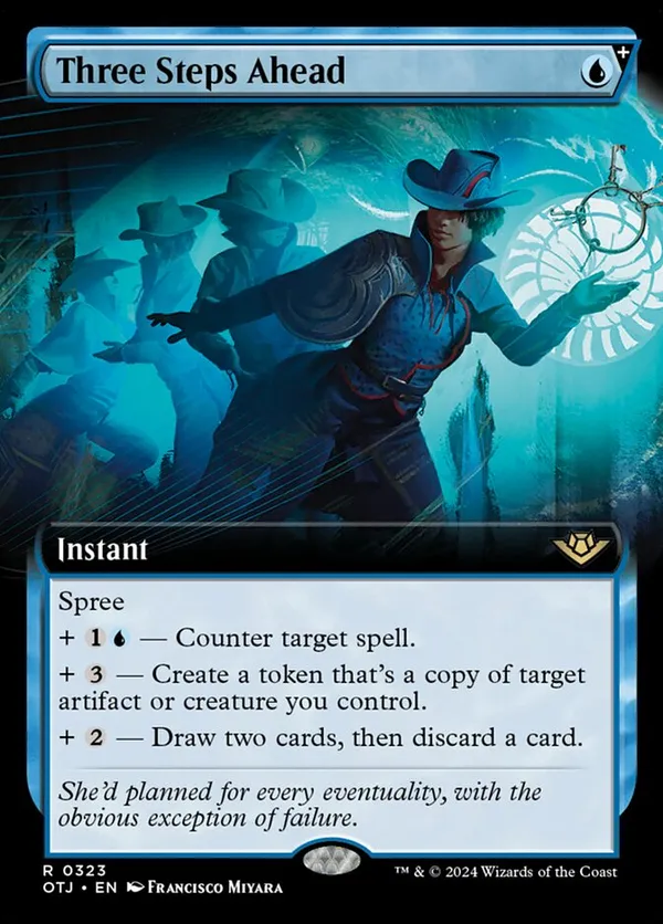 Three Steps Ahead (Extended Art) (Foil)