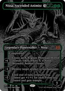 Nissa, Ascended Animist (Oil Slick Raised Foil) (Foil)