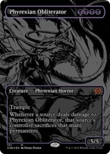 Phyrexian Obliterator (Oil Slick Raised Card) (Foil)