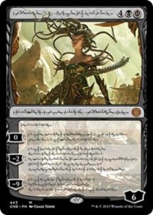 Vraska, Betrayal's Sting (Phyrexian) (Step-and-Compleat Foil) (Foil)