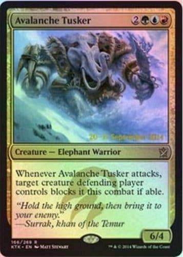 Avalanche Tusker - Khans of Tarkir Prerelease Promo