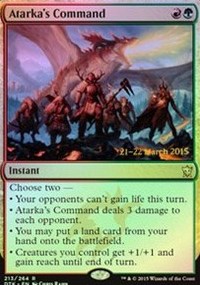 Atarka's Command - Dragons of Tarkir Prerelease Promo