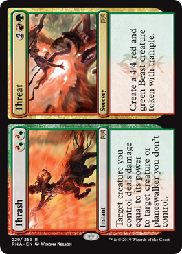 Thrash // Threat (Foil)