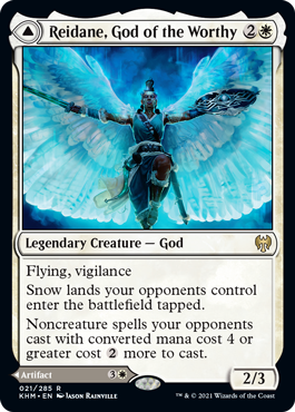 Reidane, God of the Worthy / Valkmira, Protector's Shield (Foil) Reidane, God of the Worthy / Valkmira, Protector's Shield (Foil)
