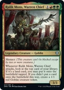 Rulik Mons, Warren Chief (Foil)