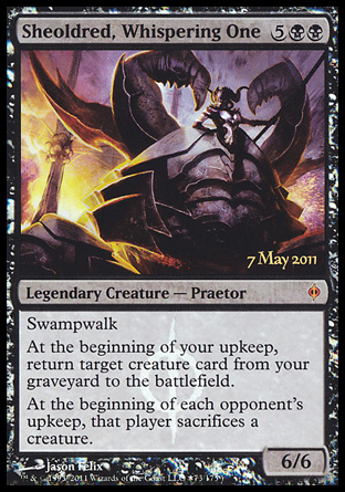 Sheoldred Whispering One - New Phyrexia Prerelease Promo