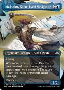 Malcolm, Keen-Eyed Navigator (Borderless) (Foil)