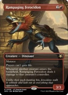 Rampaging Ferocidon (Borderless) (Foil)