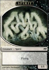 Token - Spirit White/Black 1/1 (Eventide)