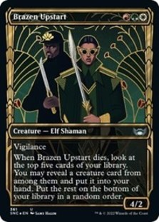 Brazen Upstart (Gilded Foil) (Foil)