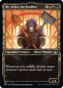 Mr. Orfeo, the Boulder (Gilded Foil) (Foil)