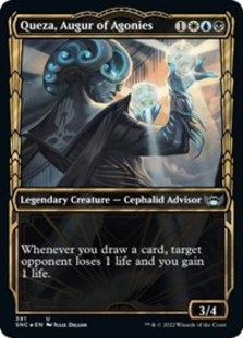 Queza, Augur of Agonies (Gilded Foil) (Foil)
