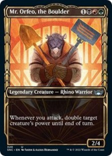 Mr. Orfeo, the Boulder (Showcase) (Foil)