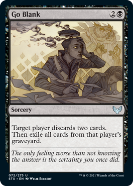 Go Blank (Foil)