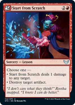 Start from Scratch (Foil)