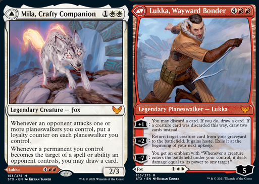 Mila, Crafty Companion // Lukka, Wayward Bonder