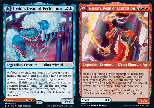 Uvilda, Dean of Perfection // Nassari, Dean of Expression (Foil)