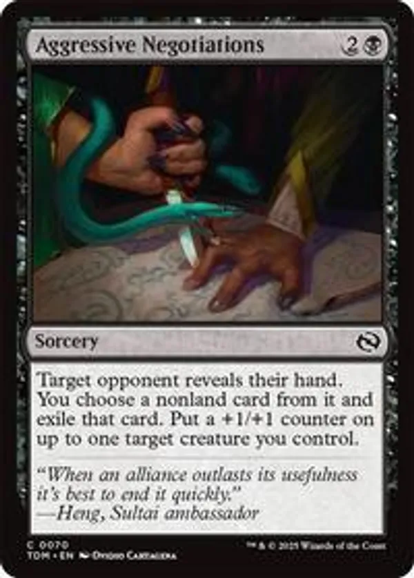 Aggressive Negotiations (Foil)