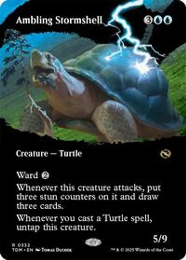 Ambling Stormshell (Borderless) (Foil)