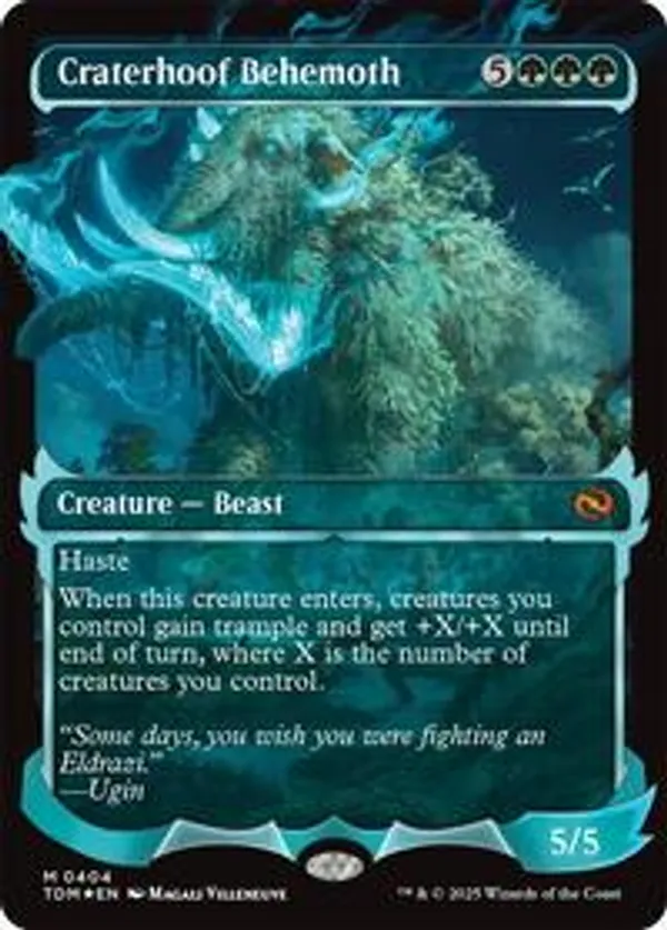 Craterhoof Behemoth (Showcase) (Foil)