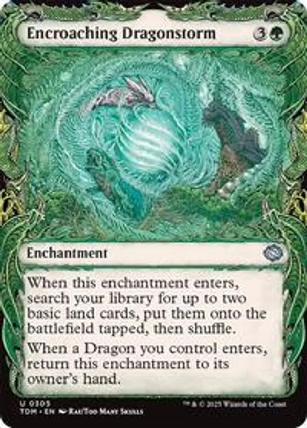 Encroaching Dragonstorm (Showcase) (Foil)