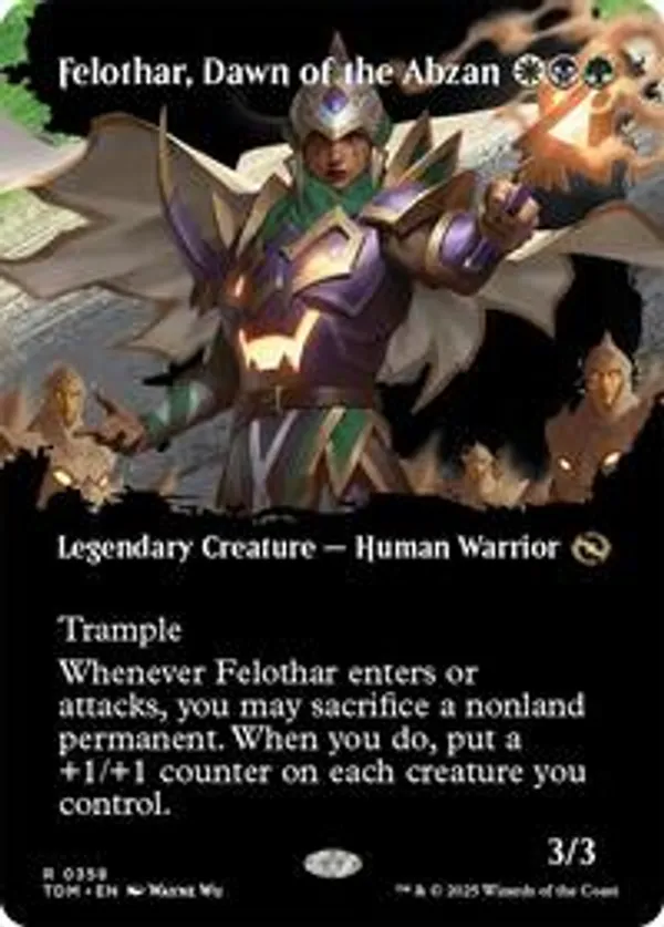 Felothar, Dawn of the Abzan (Borderless) (Foil)