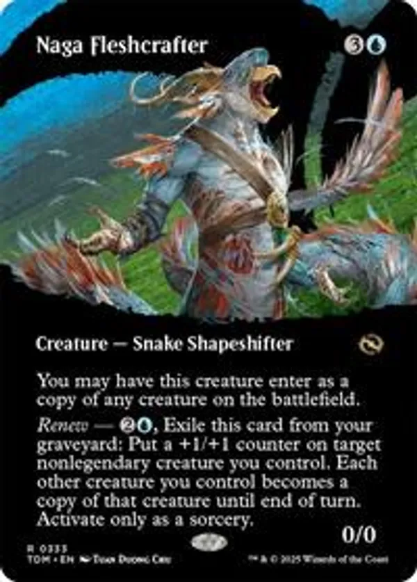 Naga Fleshcrafter (Borderless) (Foil)