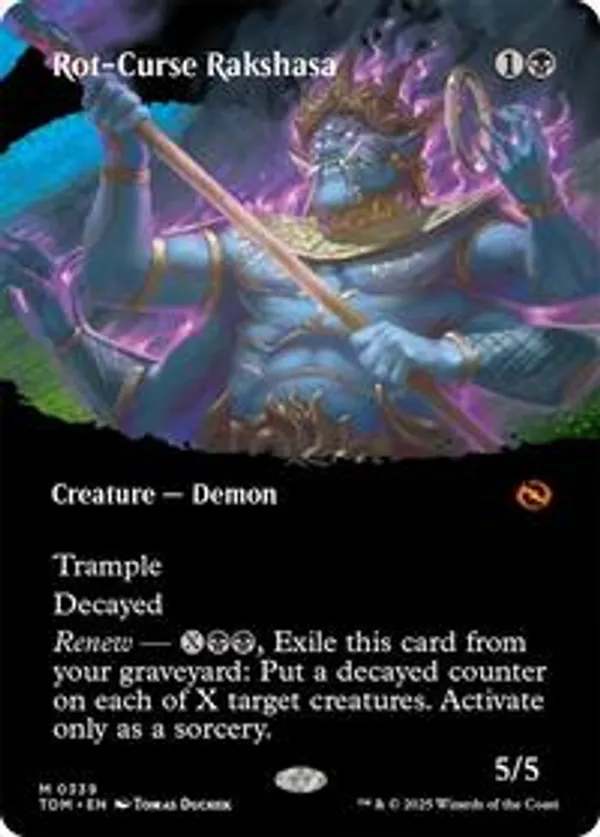 Rot-Curse Rakshasa (Borderless) (Foil)