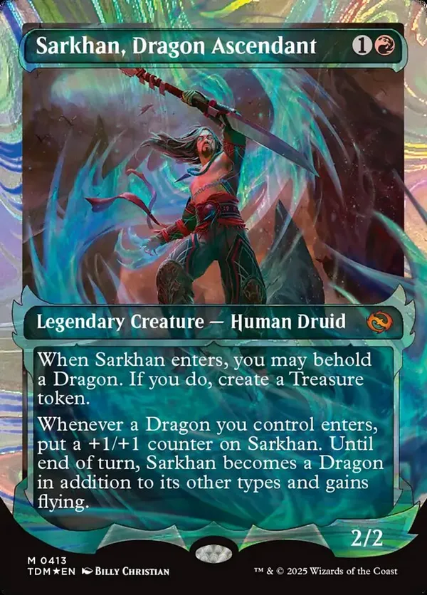 Sarkhan, Dragon Ascendant (Halo Foil) (Foil)