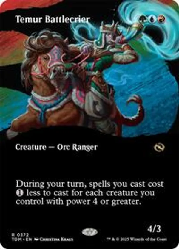 Temur Battlecrier (Borderless) (Foil)