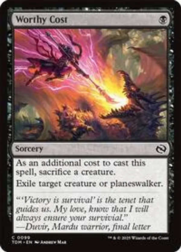 Worthy Cost (Foil)