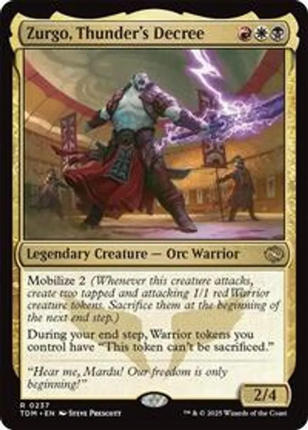 Zurgo, Thunder's Decree (Foil)