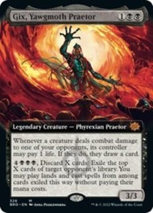 Gix, Yawgmoth Praetor (Extended Art) (Foil)