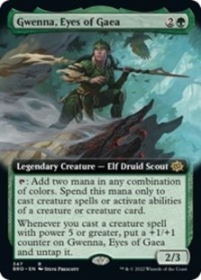 Gwenna, Eyes of Gaea (Extended Art) (Foil)
