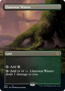 Llanowar Wastes (Borderless) (Foil)