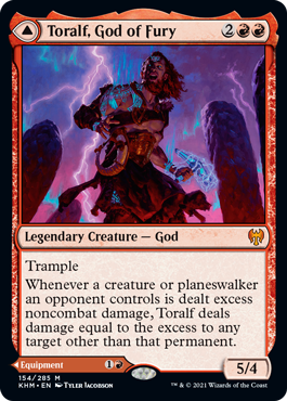 Toralf, God of Fury // Toralf's Hammer (Foil) Toralf, God of Fury // Toralf's Hammer (Foil)