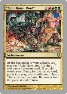 "Ach! Hans, Run!" "Ach! Hans, Run!"