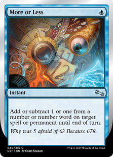 More or Less (Foil)