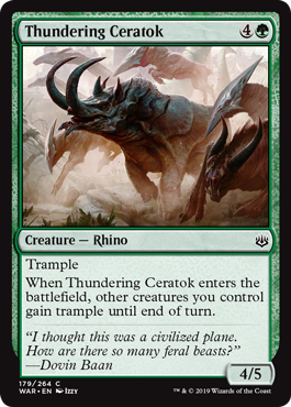 Thundering Ceratok (Foil) Thundering Ceratok (Foil)
