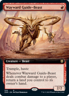 Wayward Guide-Beast (Extended Art) (Foil)