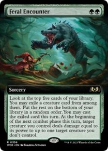 Feral Encounter (Extended Art) (Foil)