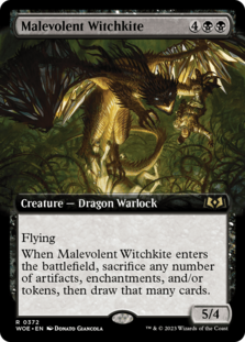 Malevolent Witchkite (Extended Art) (Foil)