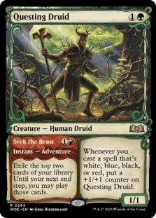 Questing Druid (Showcase) (Foil)