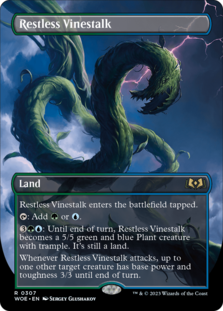 Restless Vinestalk (Borderless) (Foil)