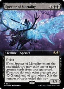 Specter of Mortality (Extended Art) (Foil)