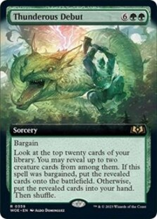 Thunderous Debut (Extended Art) (Foil)