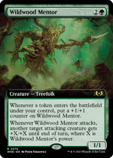 Wildwood Mentor (Extended Art) (Foil)