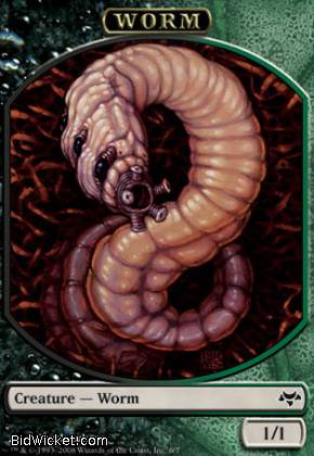 Token - Worm Black/Green 1/1 (Eventide)