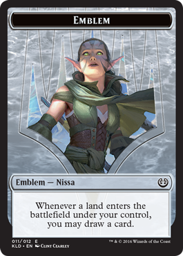 Emblem - Nissa, Vital Force - Kaladesh
