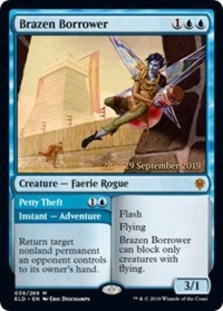 Brazen Borrower - Throne of Eldraine Prerelease Promo